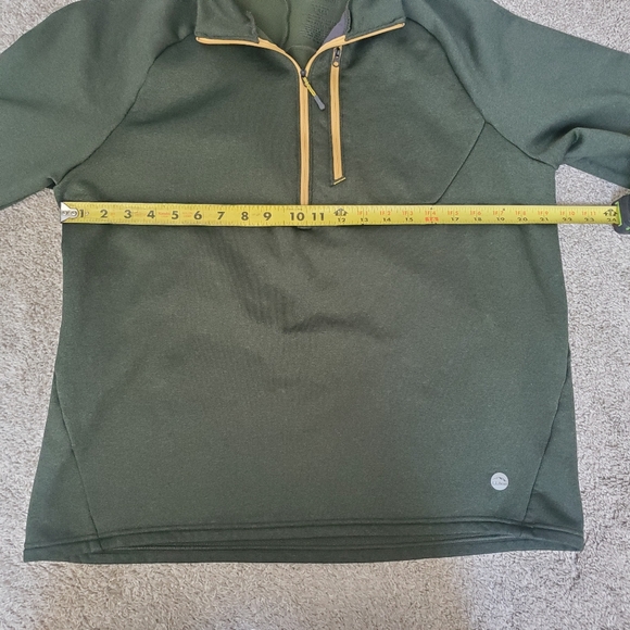 L.L. Bean Olive Green Fleece Pullover - Picture 5 of 8